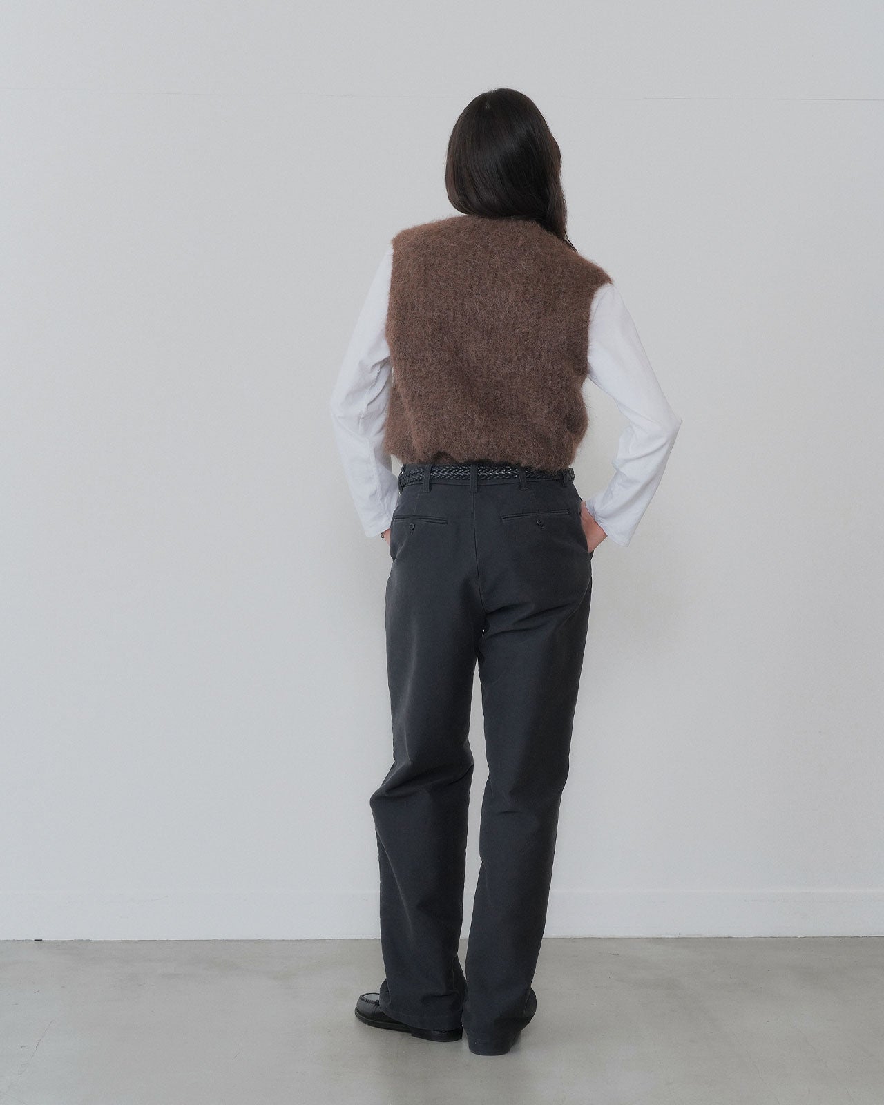 【9月中旬お届け】COTTON MOLESKIN STRAIGHT PANTS