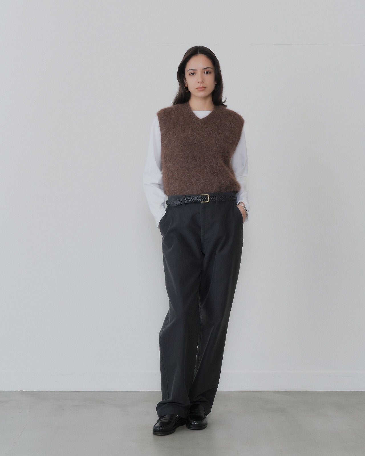 【9月中旬お届け】COTTON MOLESKIN STRAIGHT PANTS