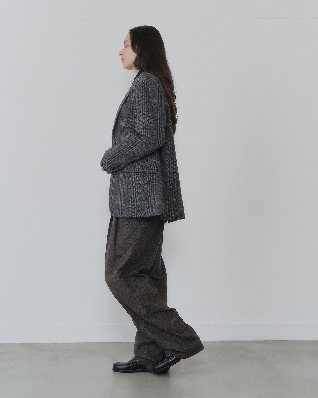 【9月中旬お届け】BRITISH WOOL CHECKED JACKET