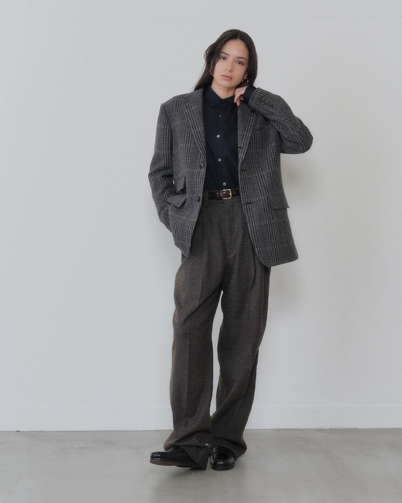 【9月中旬お届け】BRITISH WOOL CHECKED JACKET