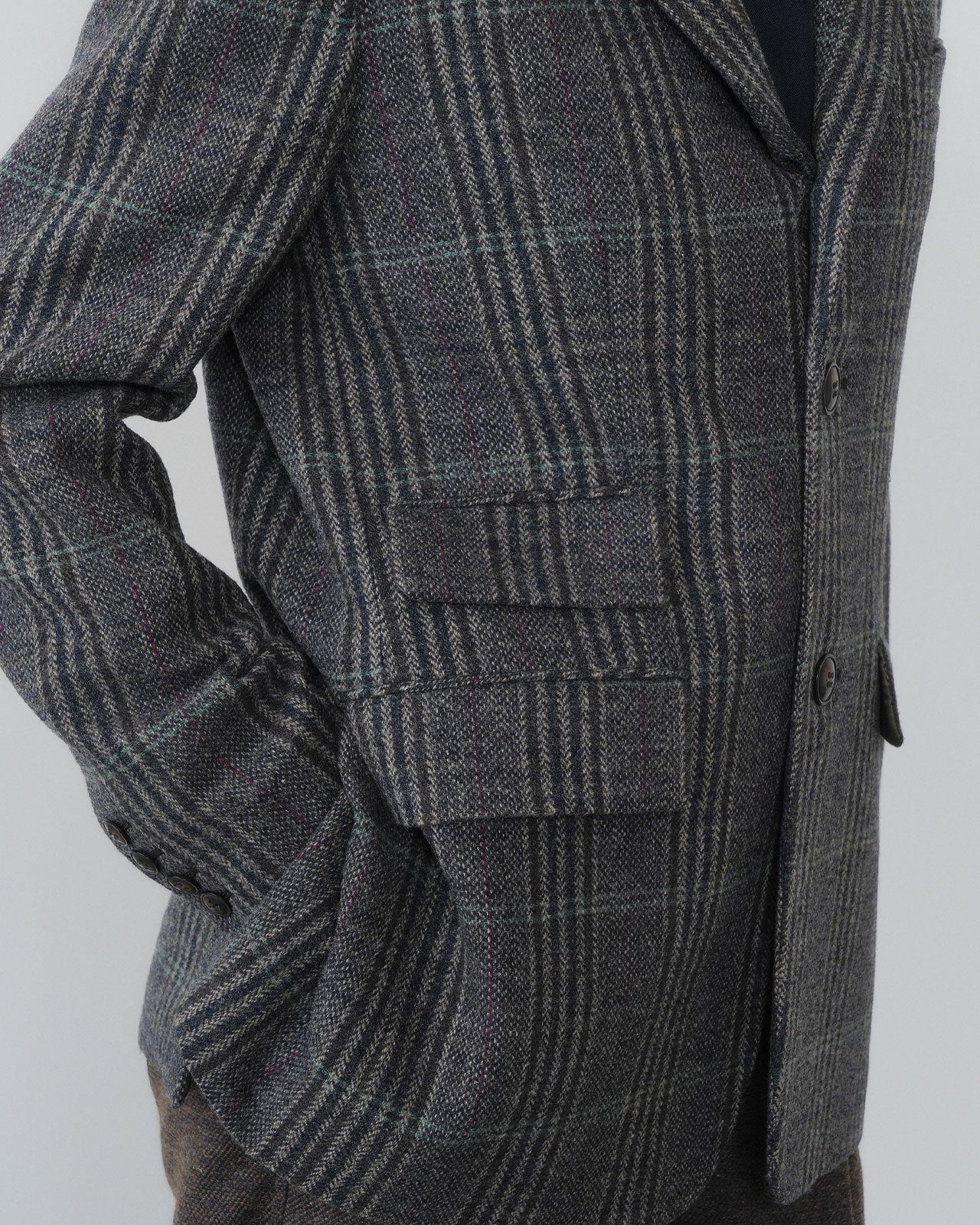 【9月中旬お届け】BRITISH WOOL CHECKED JACKET