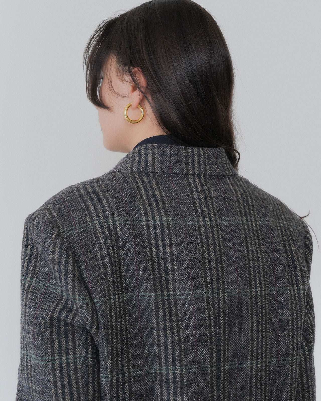 【9月中旬お届け】BRITISH WOOL CHECKED JACKET