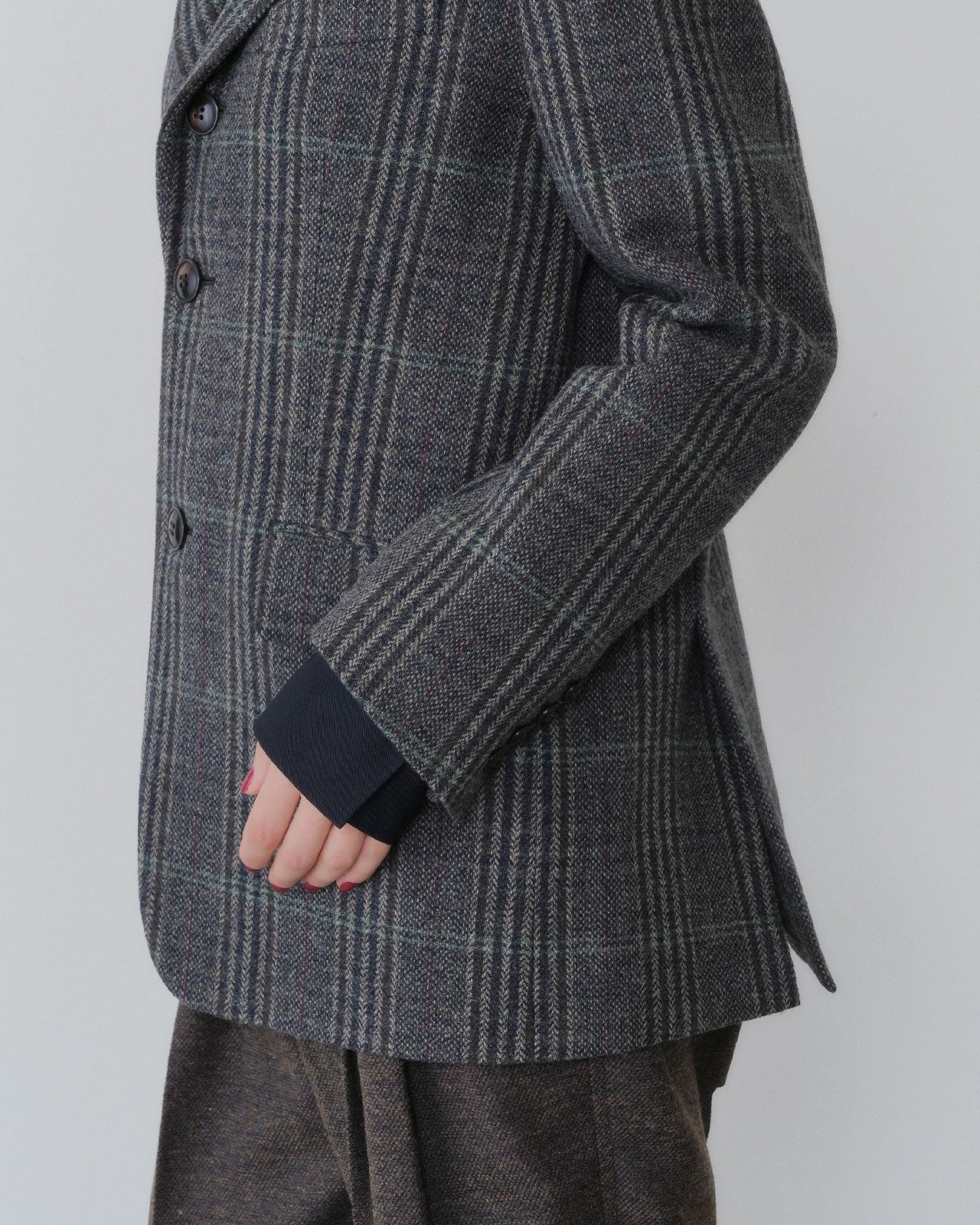 【9月中旬お届け】BRITISH WOOL CHECKED JACKET