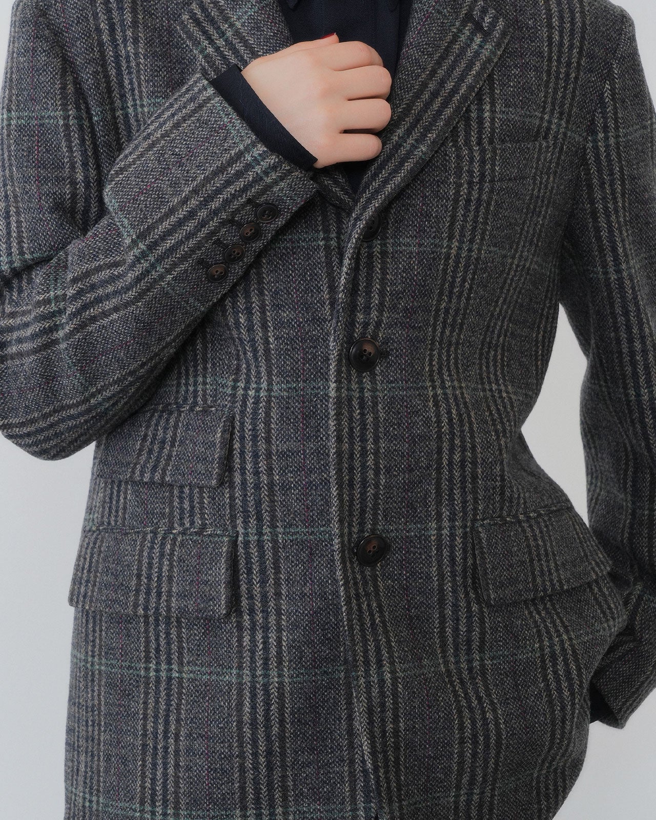【9月中旬お届け】BRITISH WOOL CHECKED JACKET