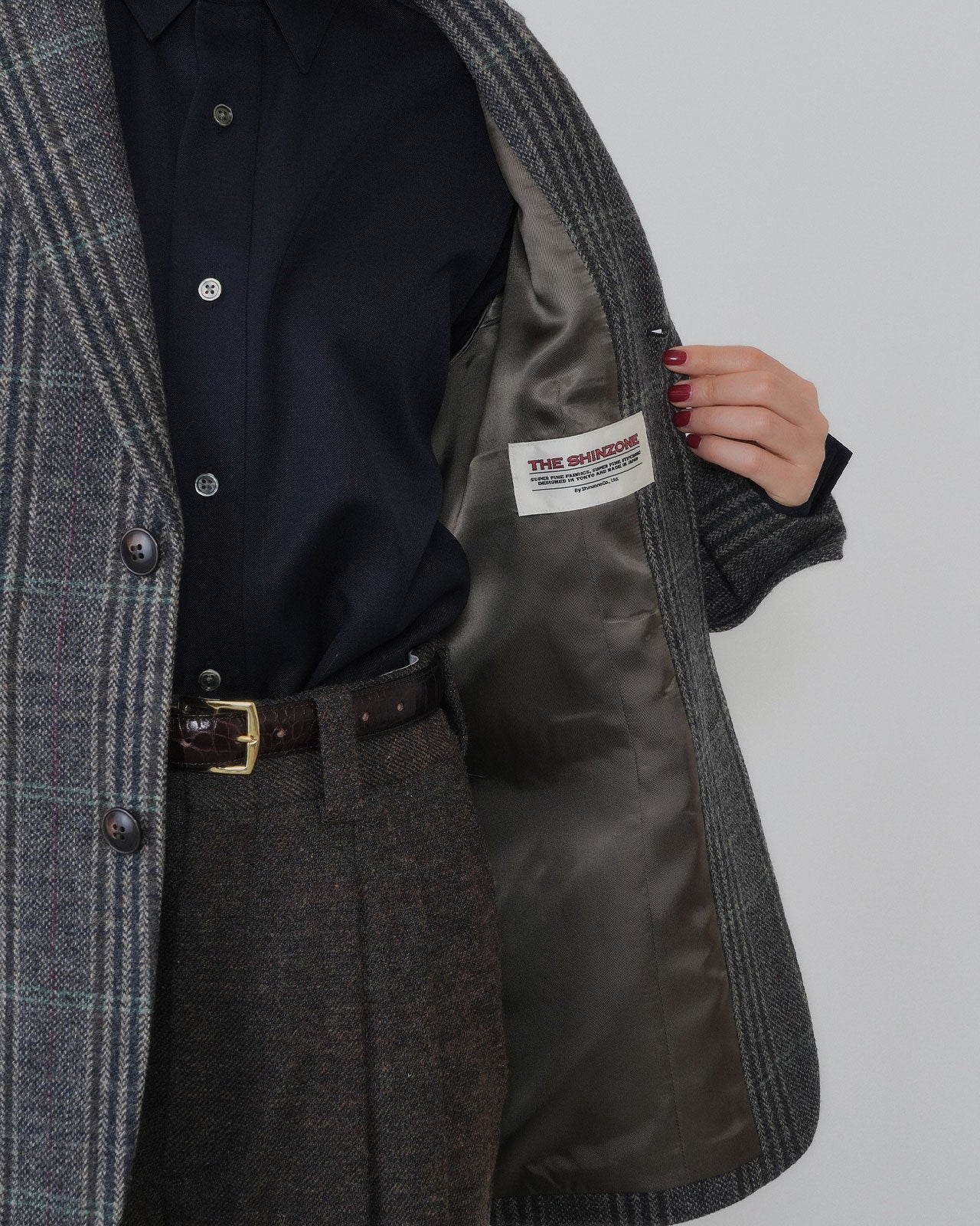 【9月中旬お届け】BRITISH WOOL CHECKED JACKET