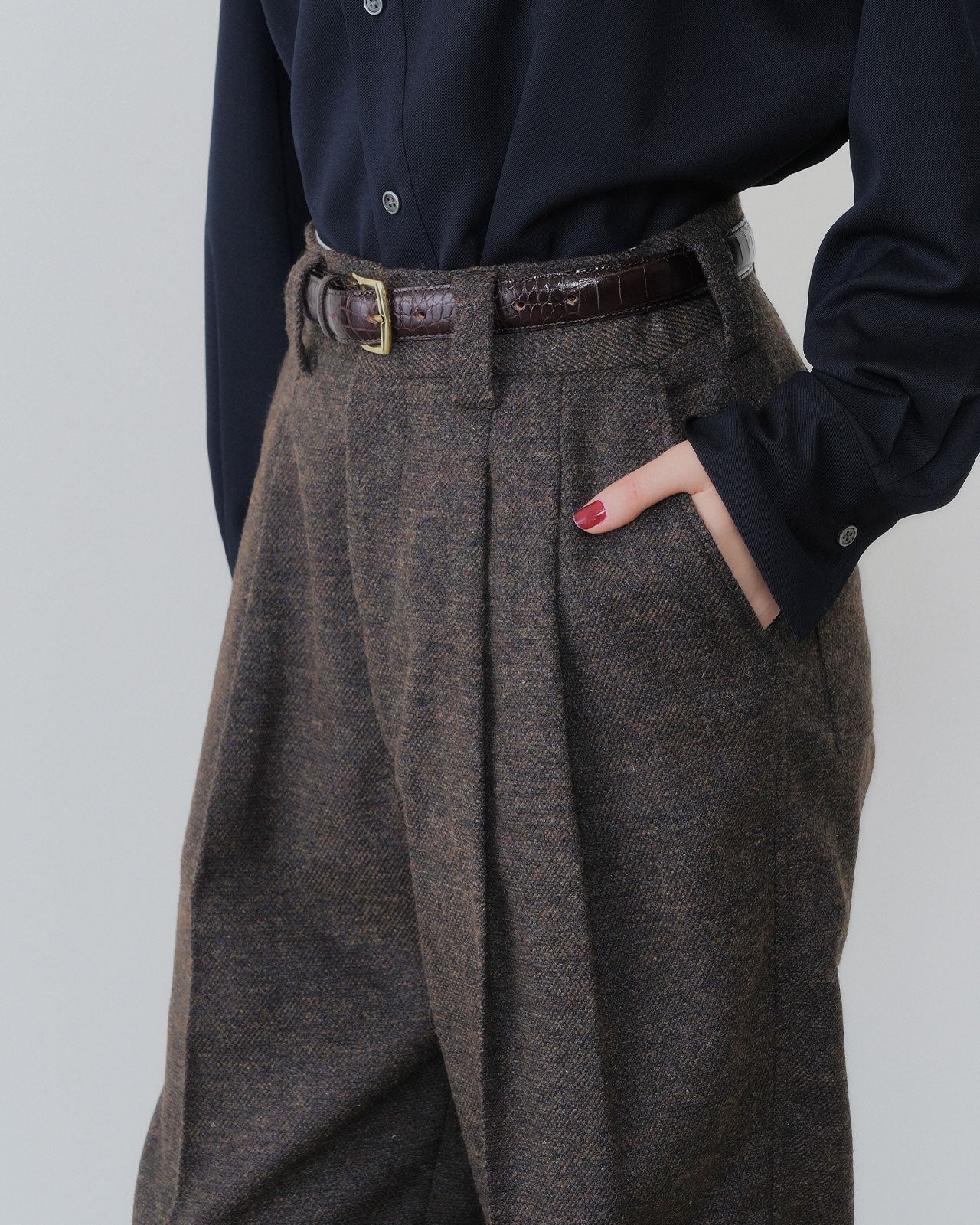 【11月上旬入荷予定】MIXED WOOL TOMBOY PANTS