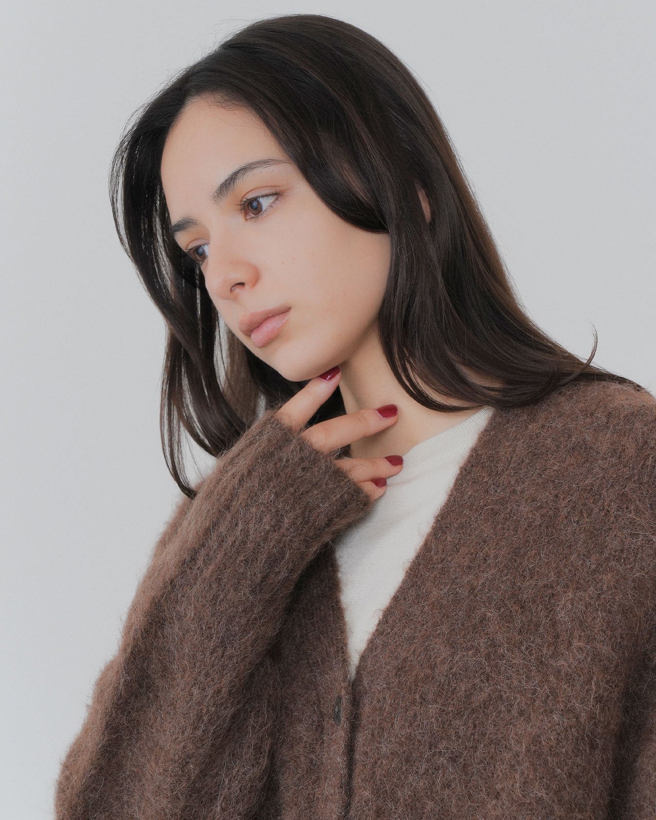 【10月上旬入荷予定】ALPACA SHAGGY KNIT CARDIGAN