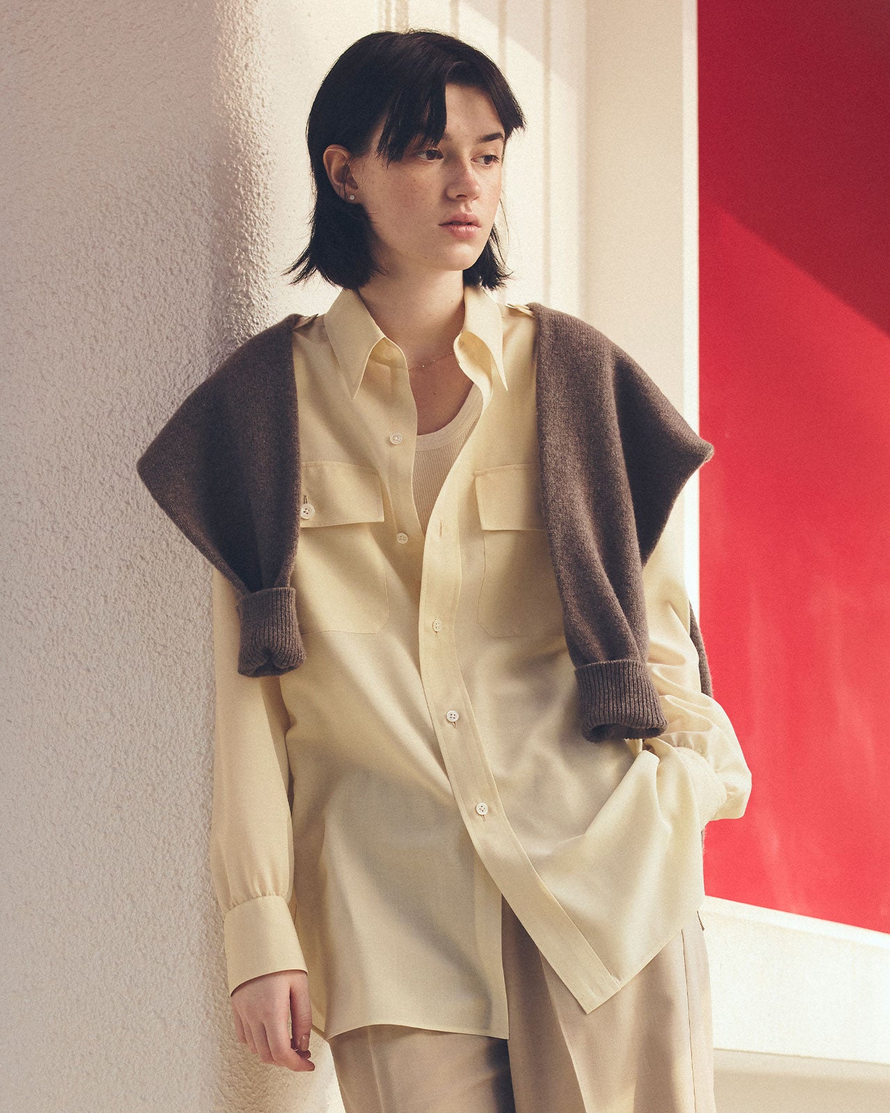 【8月上旬お届け】MILITARY SHEER SHIRT