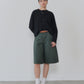 【6月下旬お届け】COTTON LINEN BERMUDA PANTS