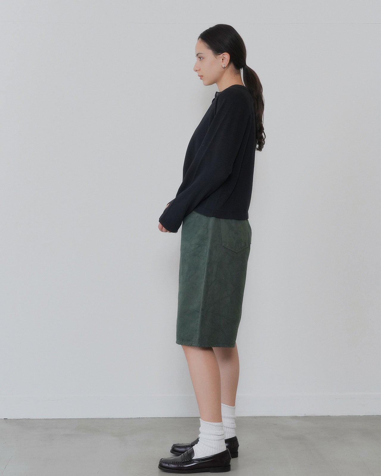 【6月下旬お届け】COTTON LINEN BERMUDA PANTS
