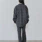 【9月中旬お届け】BRITISH WOOL CHECKED SHIRT JACKET