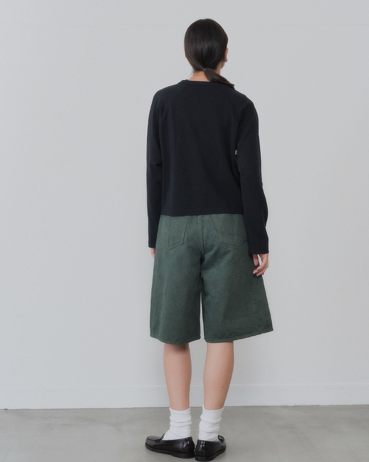 【6月下旬お届け】COTTON LINEN BERMUDA PANTS