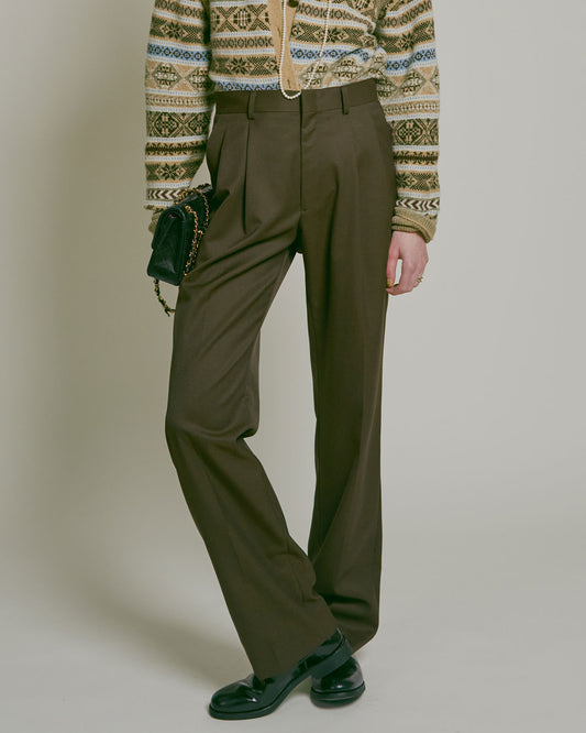 【10月上旬入荷予定】WASHABLE WOOL CHRYSLER PANTS