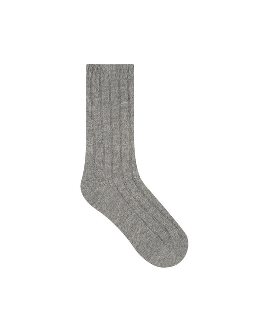 BLEUFORET RIBBED ALPACA WOOL SOCKS