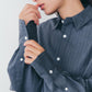 【10月上旬入荷予定】WASHABLE WOOL DADDY SHIRT(STRIPE)