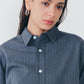 【10月上旬入荷予定】WASHABLE WOOL DADDY SHIRT(STRIPE)
