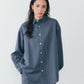 【10月上旬入荷予定】WASHABLE WOOL DADDY SHIRT(STRIPE)