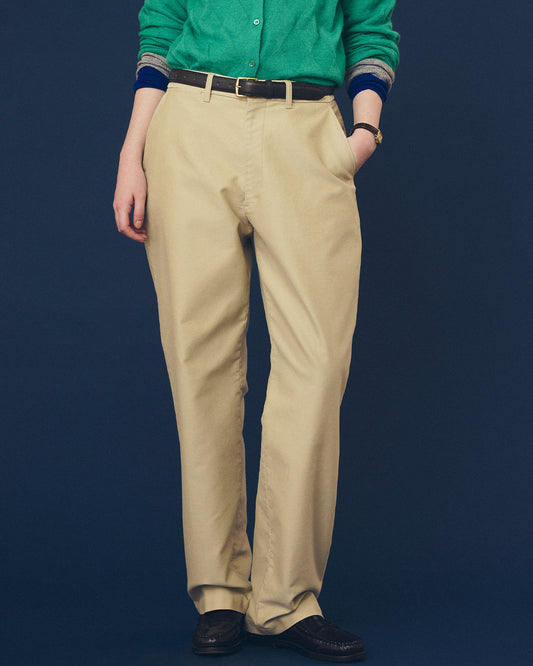 【9月中旬お届け】COTTON MOLESKIN STRAIGHT PANTS