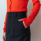 TWILL PENCIL SKIRT