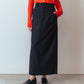 TWILL PENCIL SKIRT