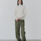【新色:LIGHT BEIGE】COTTON SILK HIGH NECK KNIT