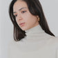 【新色:LIGHT BEIGE】COTTON SILK HIGH NECK KNIT