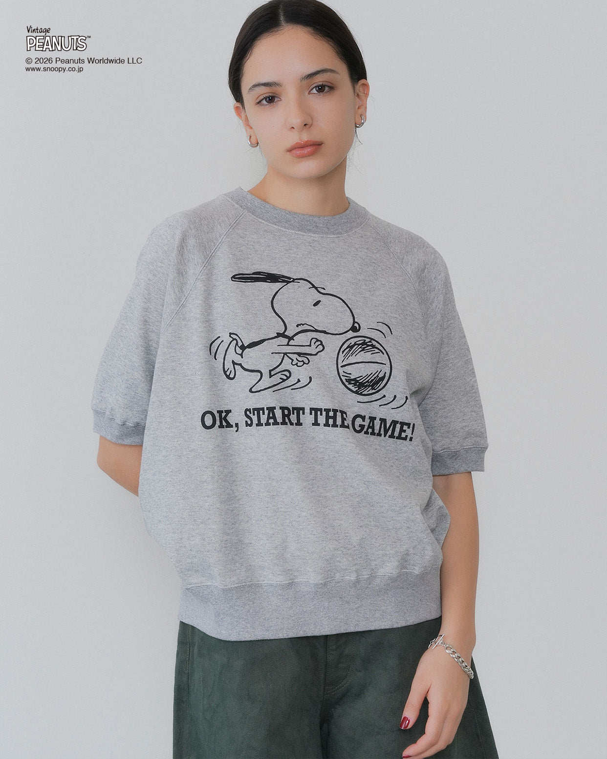 PEANUTS HALF SLEEVE SWEATSHIRT – Shinzone