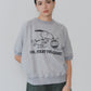 【6月下旬お届け】PEANUTS HALF SLEEVE SWEATSHIRT