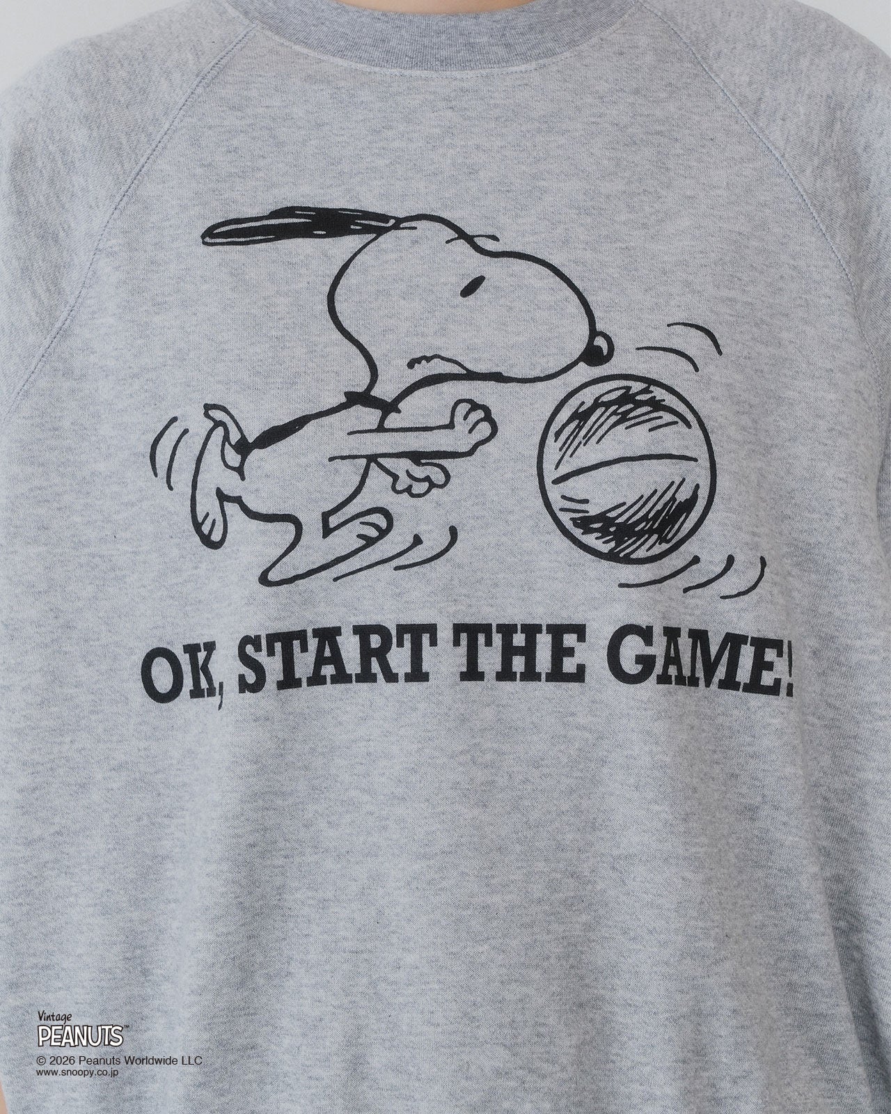 PEANUTS HALF SLEEVE SWEATSHIRT