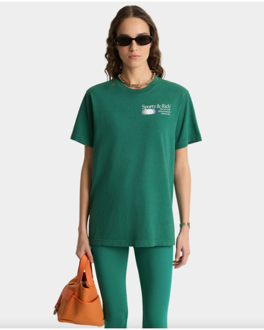 SPORTY&RICH Invitational T-Shirt(GREEN)