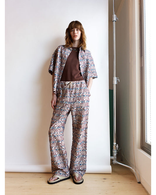 BOTANICAL JACQUARD PANTS