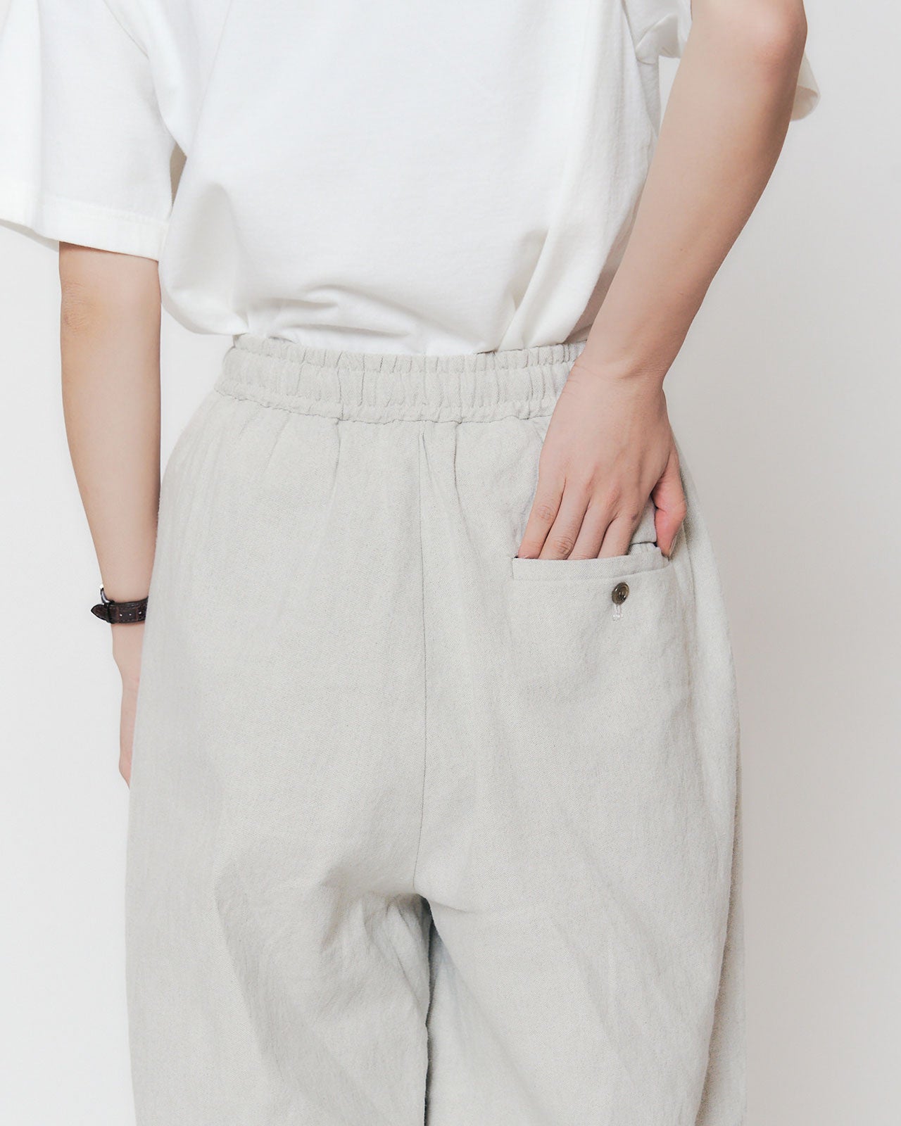 COTTON LINEN TACK WIDE PANTS – Shinzone