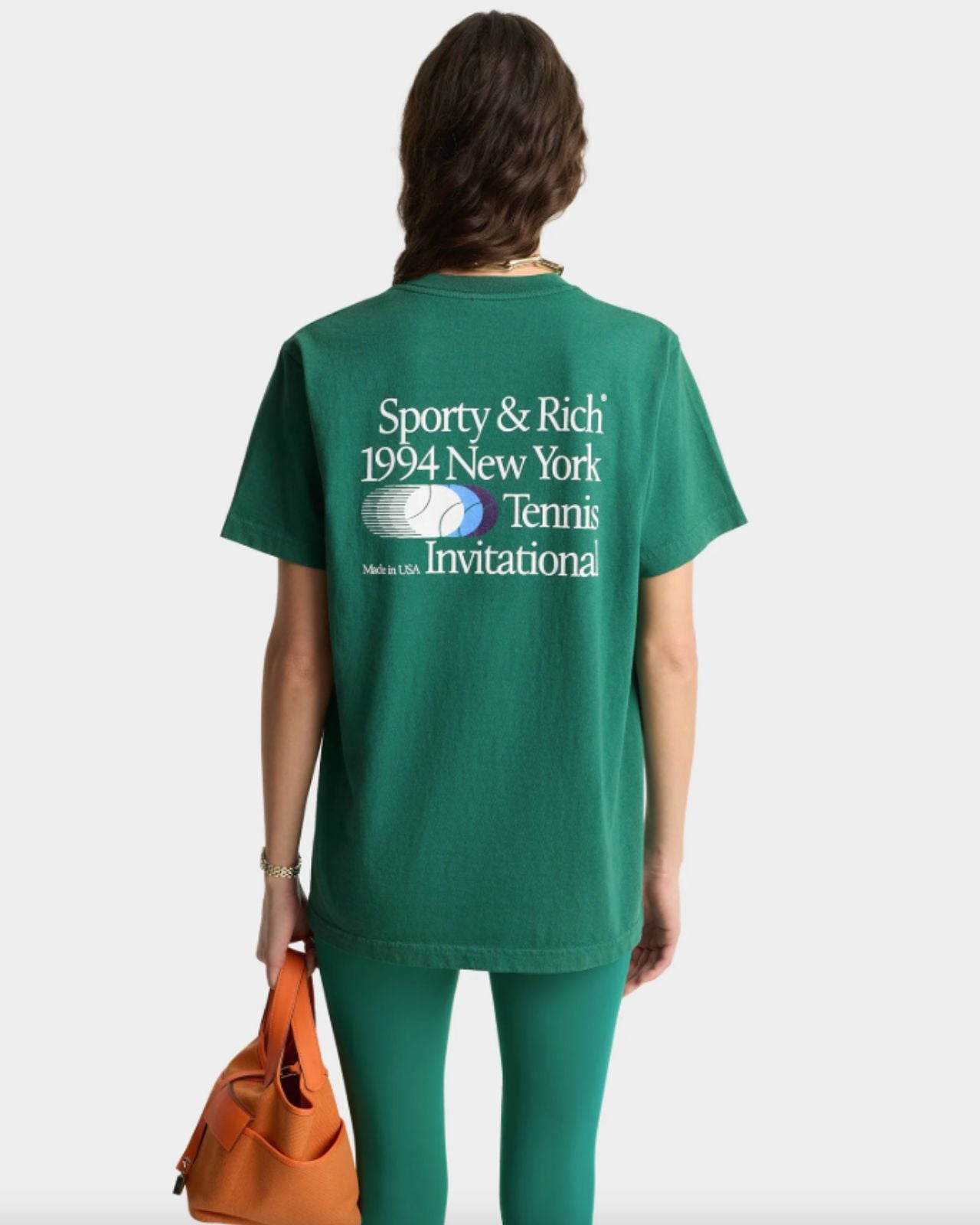 SPORTY&RICH Invitational T-Shirt(GREEN)