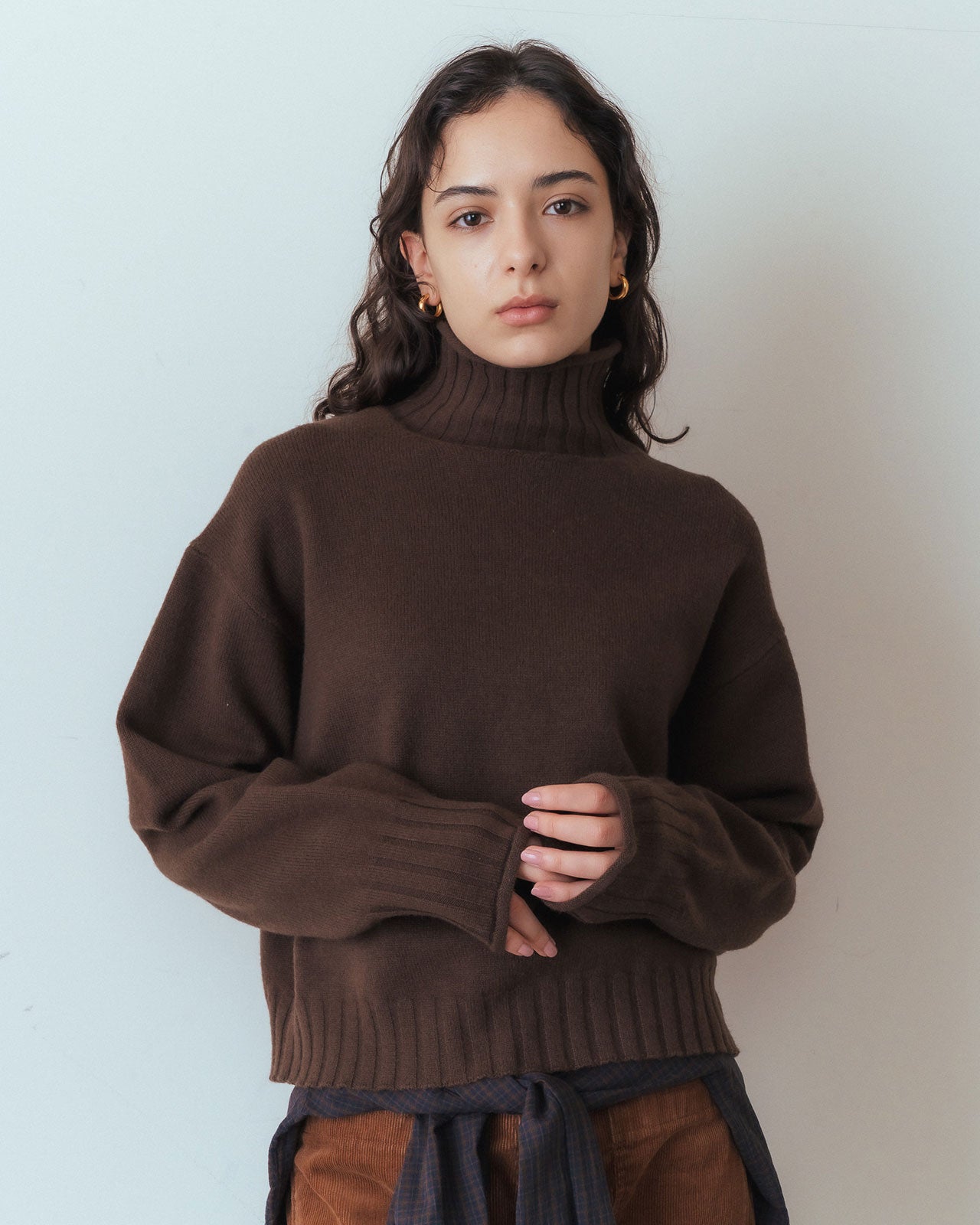 【11月中旬お届け】WOOL HIGH NECK KNIT