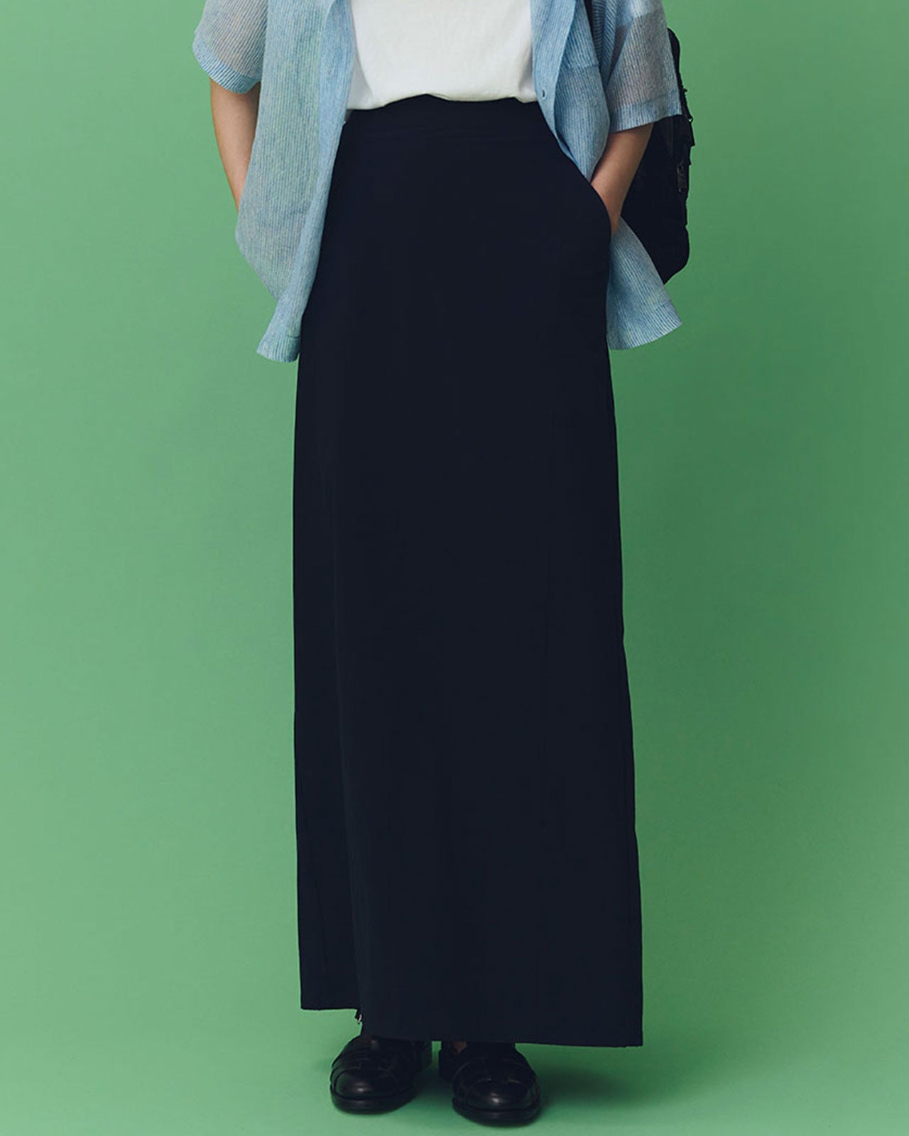 【7月上旬お届け】4WAY STRETCH LONG SKIRT