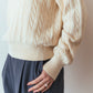 COTTON CASHMERE CABLE KNIT