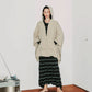 MEYAME TUCKED JACQUARD BORDER DRESS