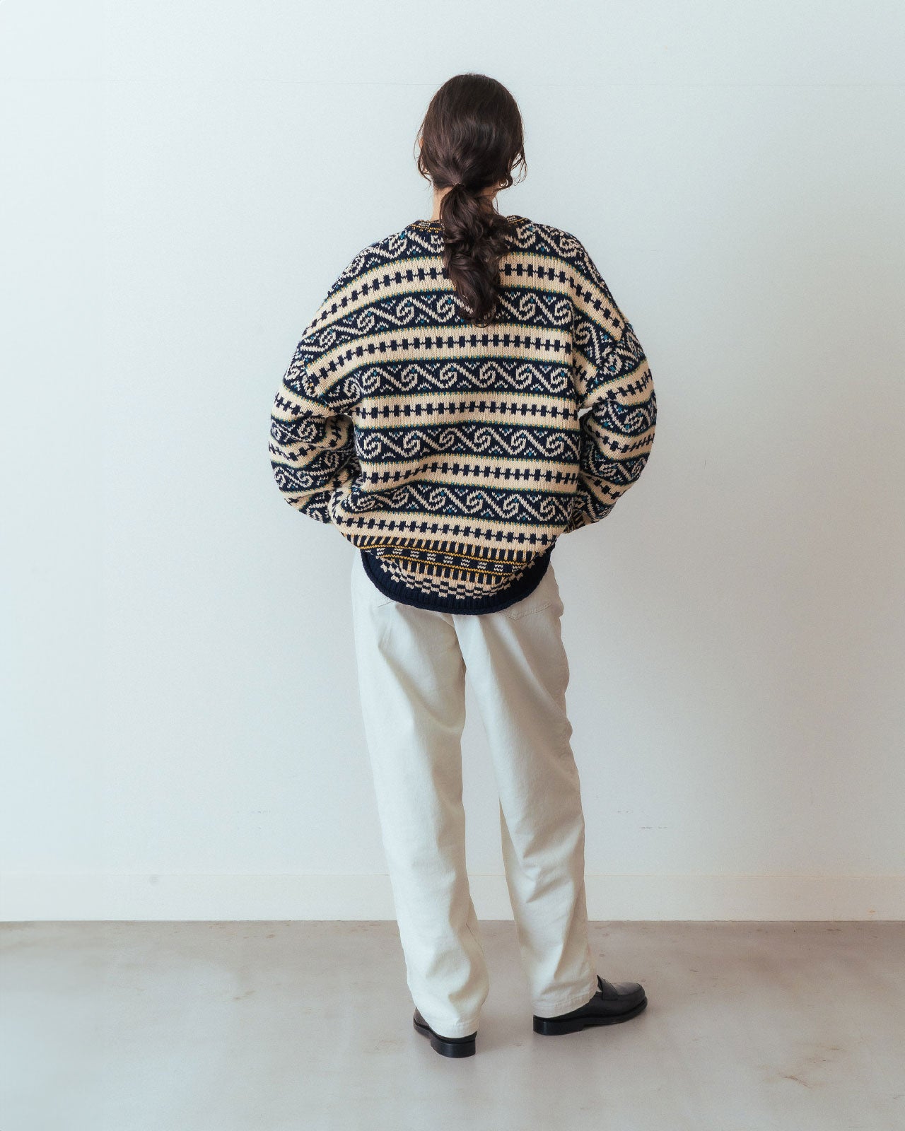 【11月中旬お届け】FAIR ISLE KNIT CARDIGAN