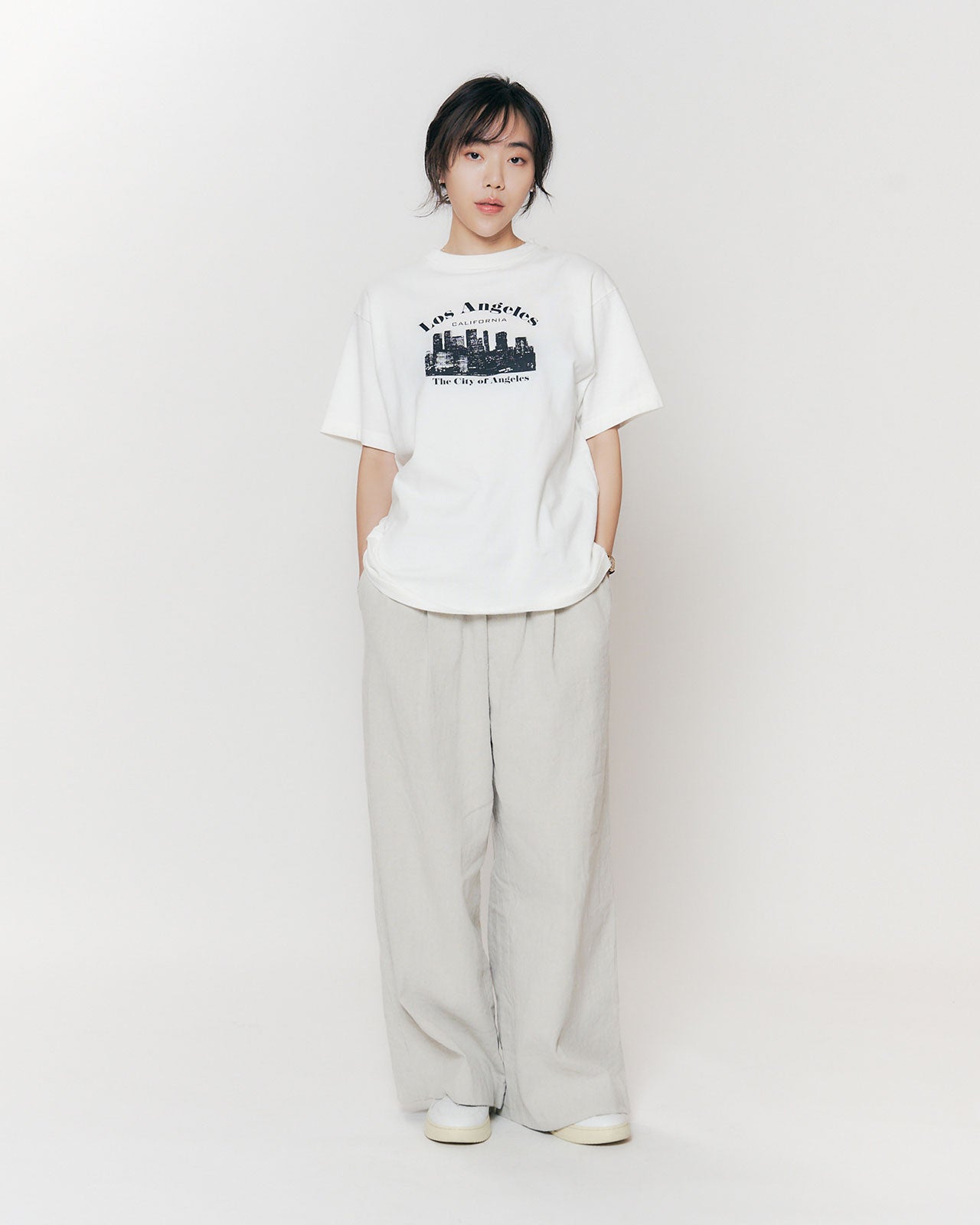 COTTON LINEN TACK WIDE PANTS – Shinzone