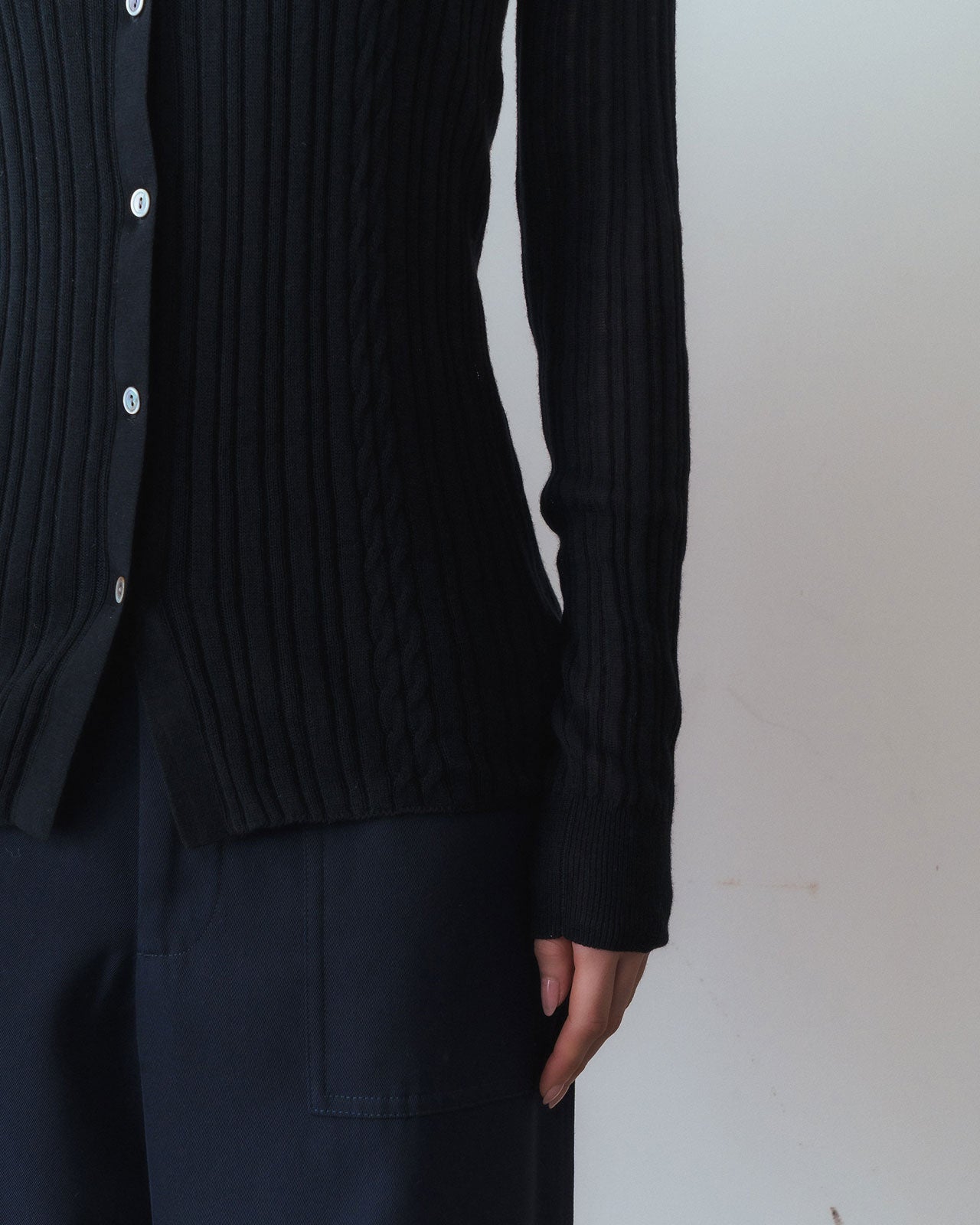 SHEER KNIT CARDIGAN