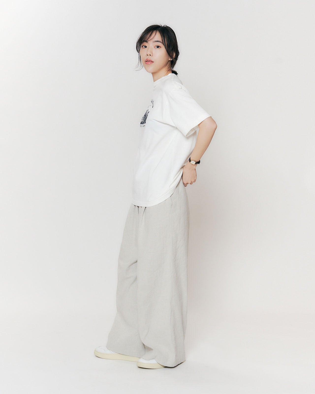 COTTON LINEN TACK WIDE PANTS – Shinzone