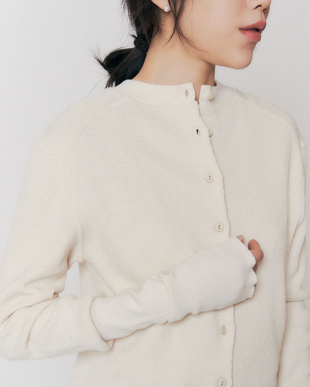 MEYAME FRONT AND BACK RIB PULLOVER