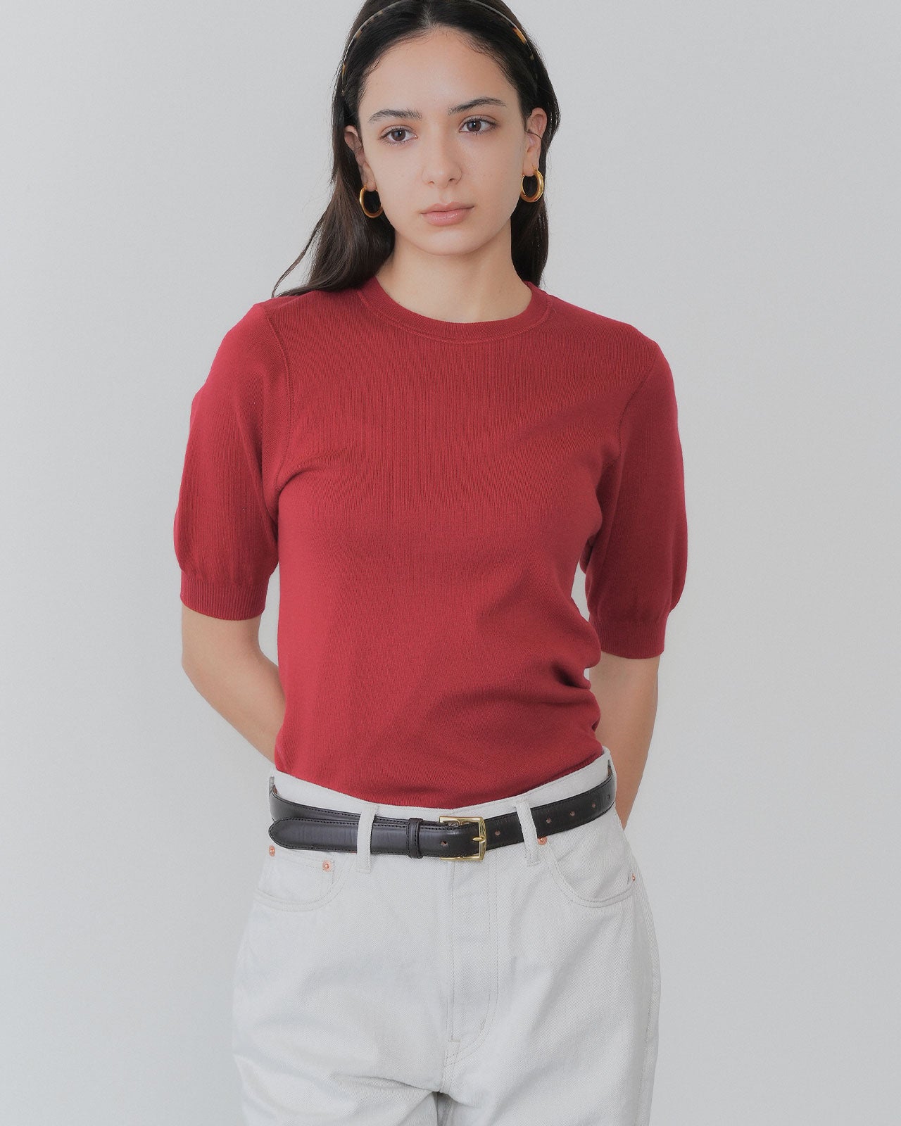【8月上旬お届け】EVERYDAY KNIT HALF SLEEVE
