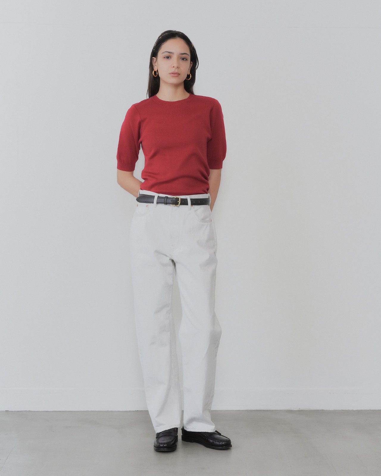 【8月上旬お届け】EVERYDAY KNIT HALF SLEEVE
