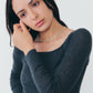 NICE NICE MOMENT OPEN SHOULDER RIB SHELL