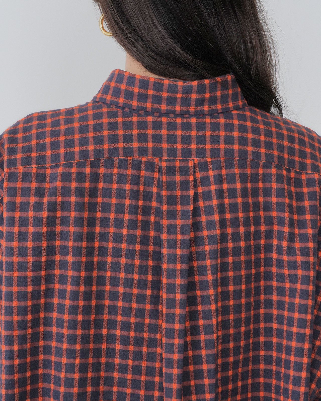 【8月上旬お届け】WASHED CHECKED DADDY SHIRT