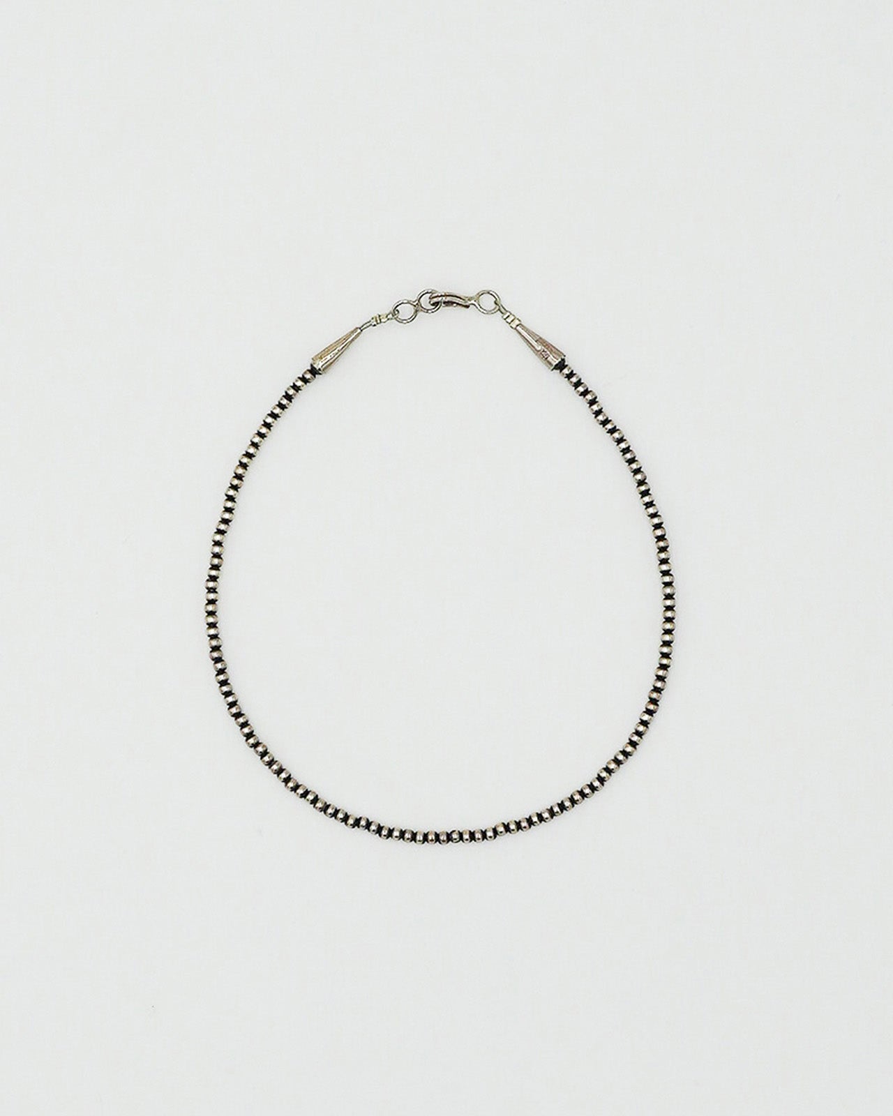 ＜ERICKA NICOLAS BEGAY＞Plain Design Necklace BLACK/35cm