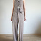 LITKOVSKA Deconstructed pinstriped Pantswith Offset Zip