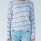 MEYAME TUCKED JACQUARD BORDER PULLOVER