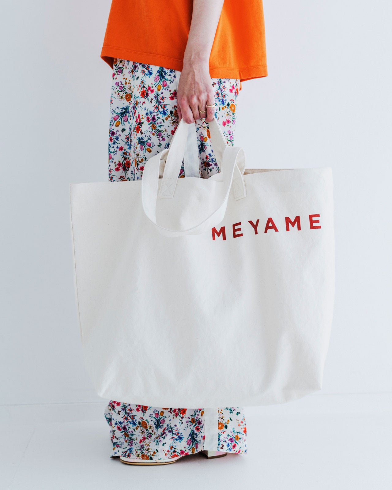 【MEYAME】CANVAS BIG TOTE